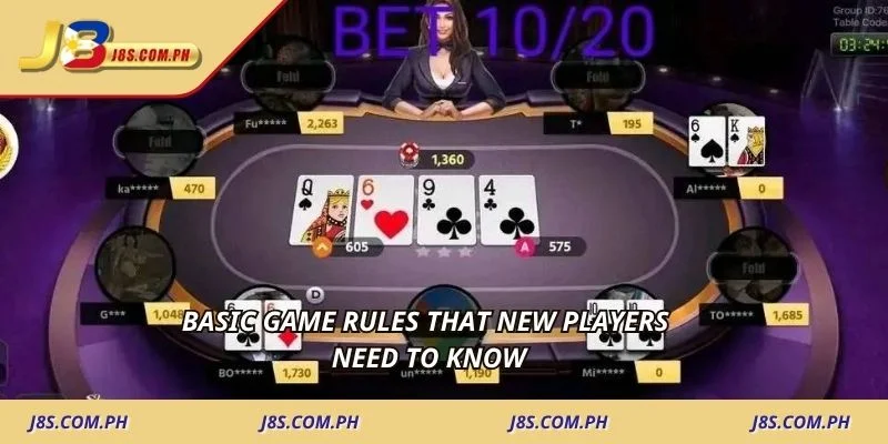 Basic game rules that new players need to know