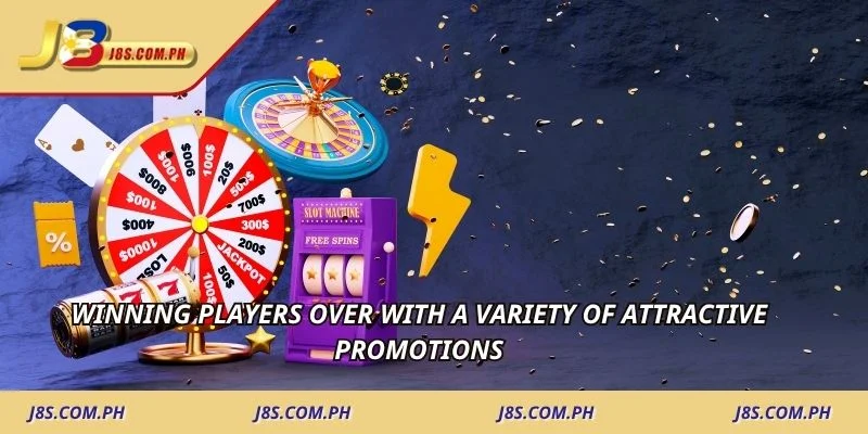 Winning players over with a variety of attractive promotions