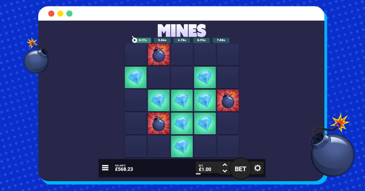 Mines betting game